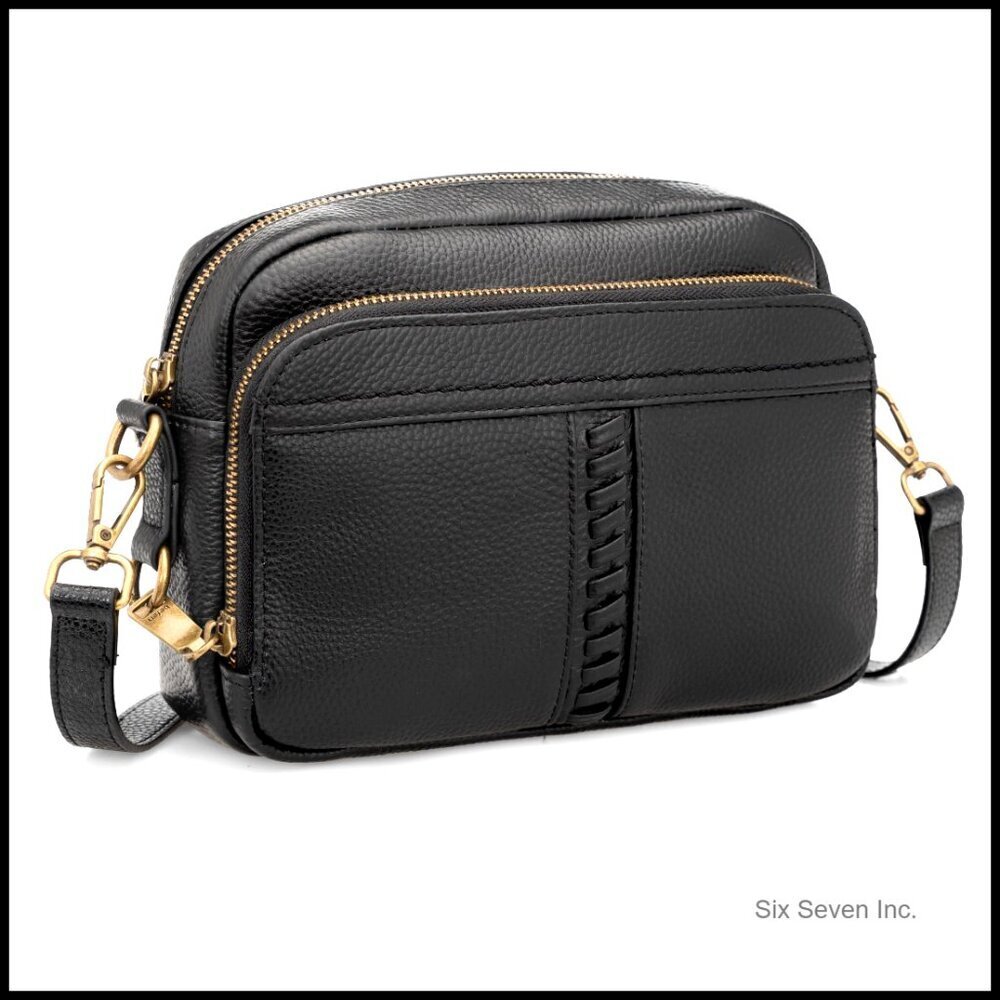 Genuine Leather Crossbody Bag Anti-Theft RFID Wallet Purse Travel Chic